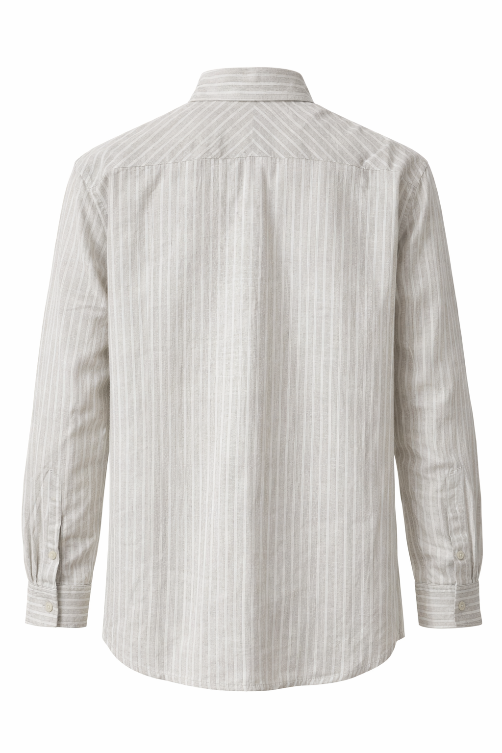 Men's Linen Shirt - Linen Sand Stripe Classic