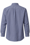 Men's Linen Shirt - Steel Blue (Pinstripe)