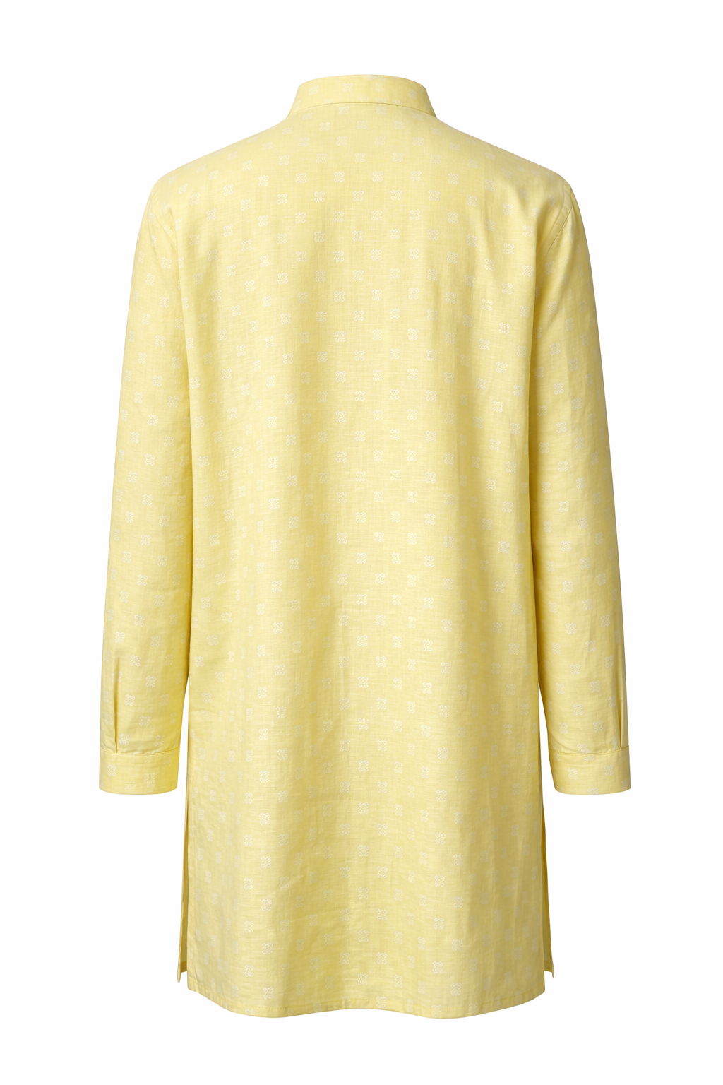 Men's Linen Kurta - Pastel Lemon Yellow