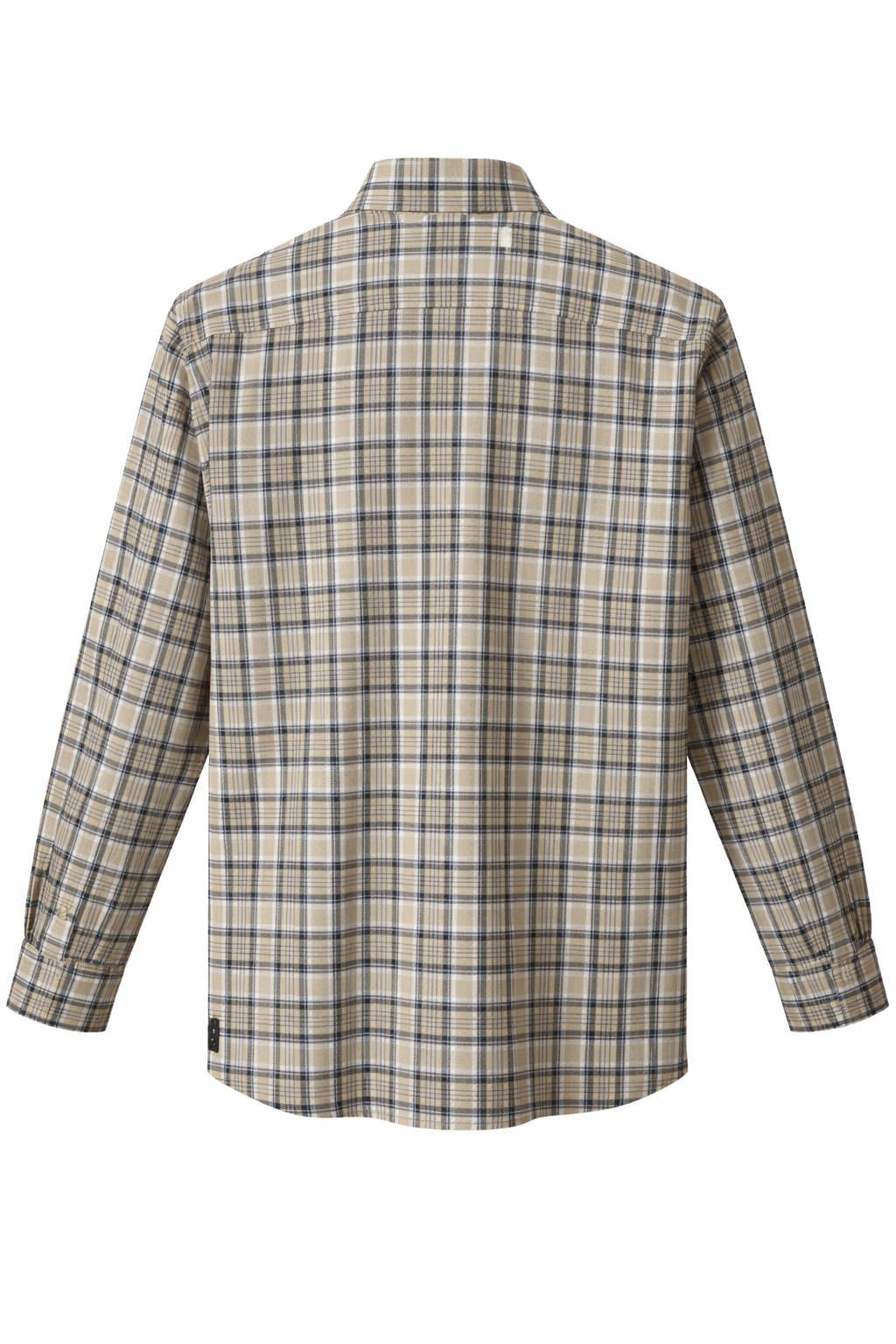 Men's Linen Shirt - Desert Khaki Check