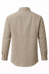 Men's Linen Shirt - Warm Taupe Beige