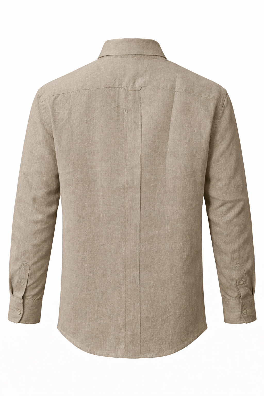 Men's Linen Shirt - Warm Taupe Beige