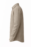 Men's Linen Shirt - Warm Taupe Beige