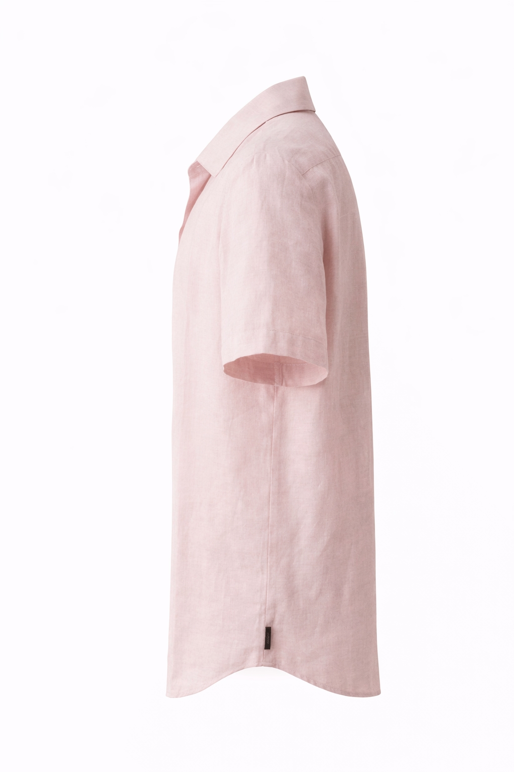 Men's Linen Shirt - Blush Pink Summer Shirt (Short Sleeve)
