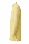 Men's Linen Kurta - Pastel Lemon Yellow