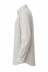 Men's Linen Shirt - Linen Sand Stripe Classic
