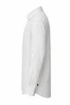 Men's Linen Shirt - Frost White Pinstripe