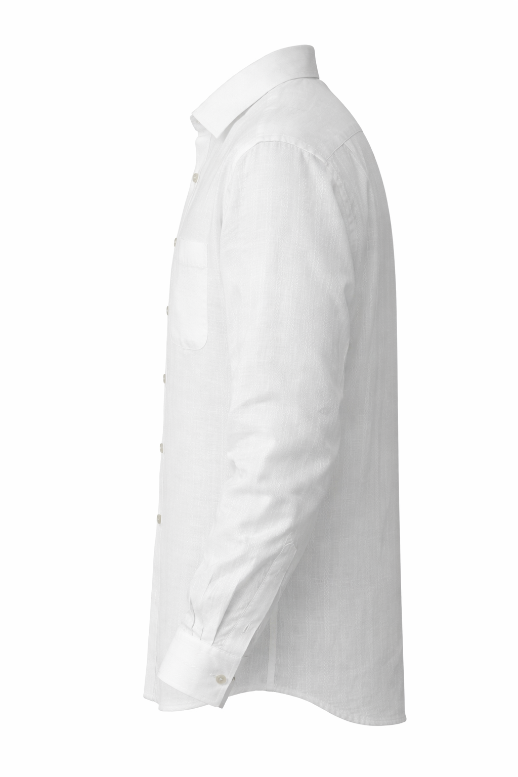 Men's Linen Shirt - Pure White