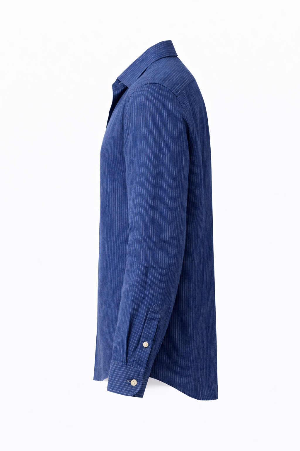 Men's Linen Shirt - Royal Blue Stripe