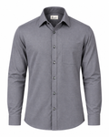KWIT Mixed Linen Shirt - Slate Grey