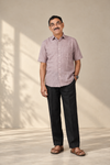 KWIT Handloom Cotton Shirt - Mauve
