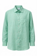 KWIT Pure Linen Shirt - Mint Green