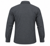 Graphite Grey Cotton Half-Placket Shirt