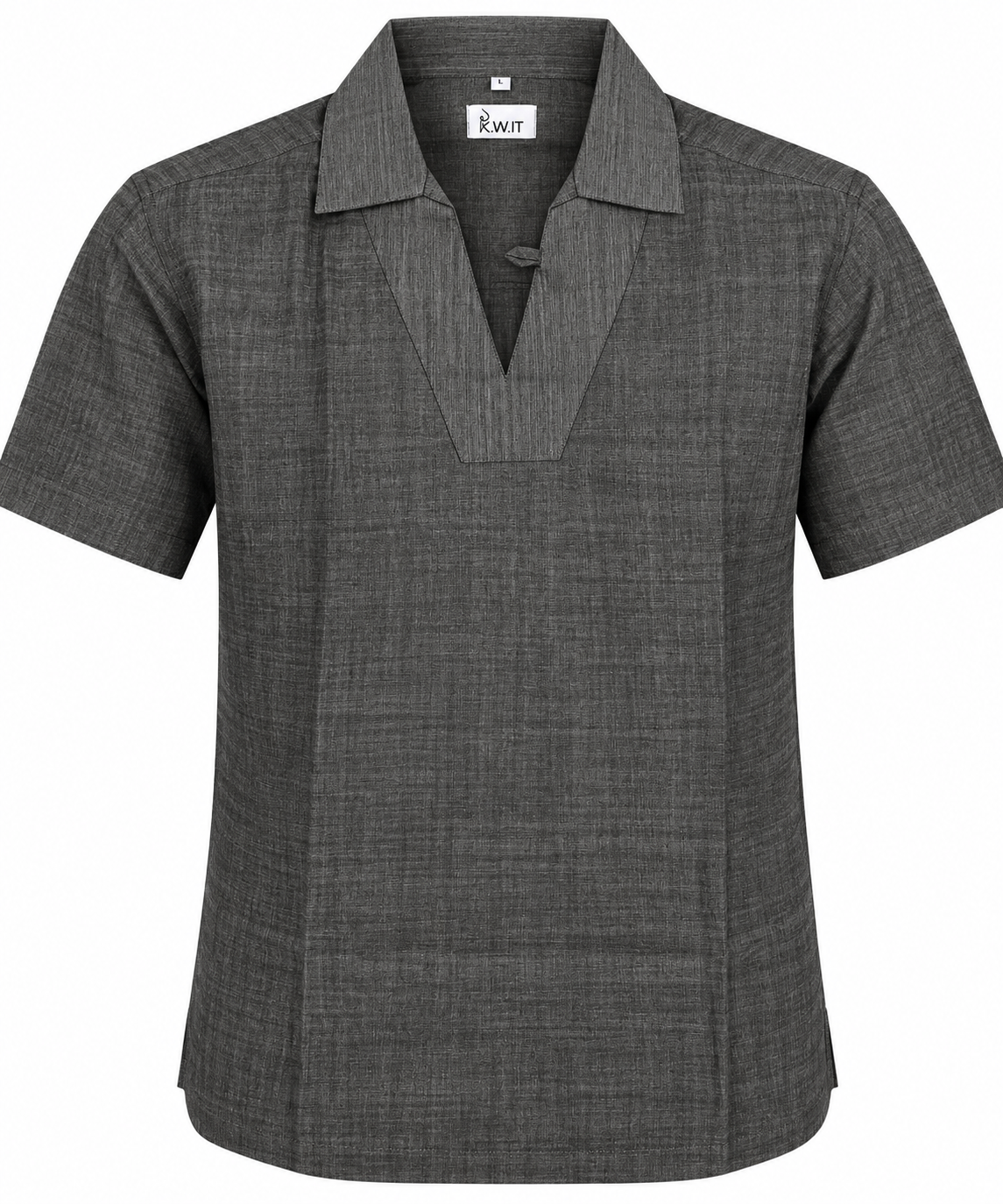 KWIT Handloom Cotton Shirt - Charcoal Grey