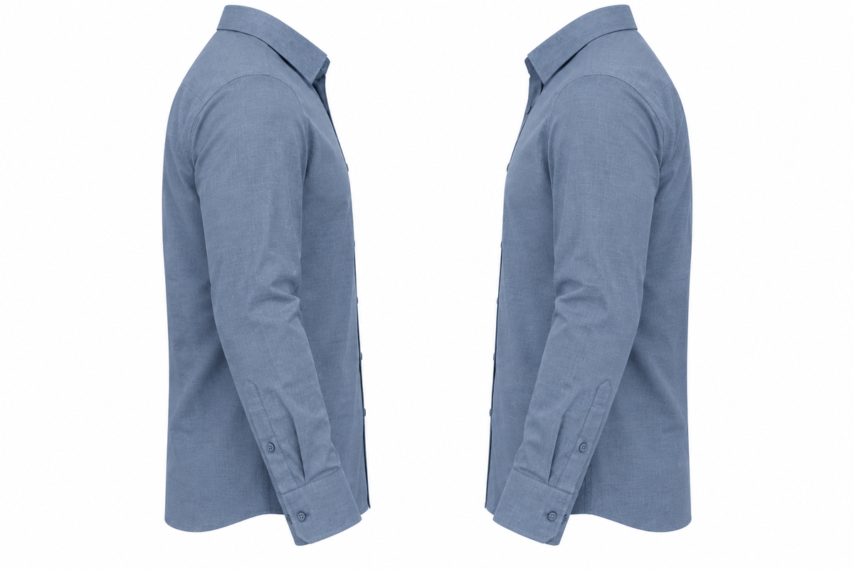 Arctic Sky Pure Linen Shirt