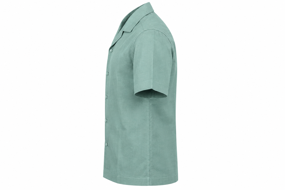 KWIT Mixed Linen Shirt - Sage Green