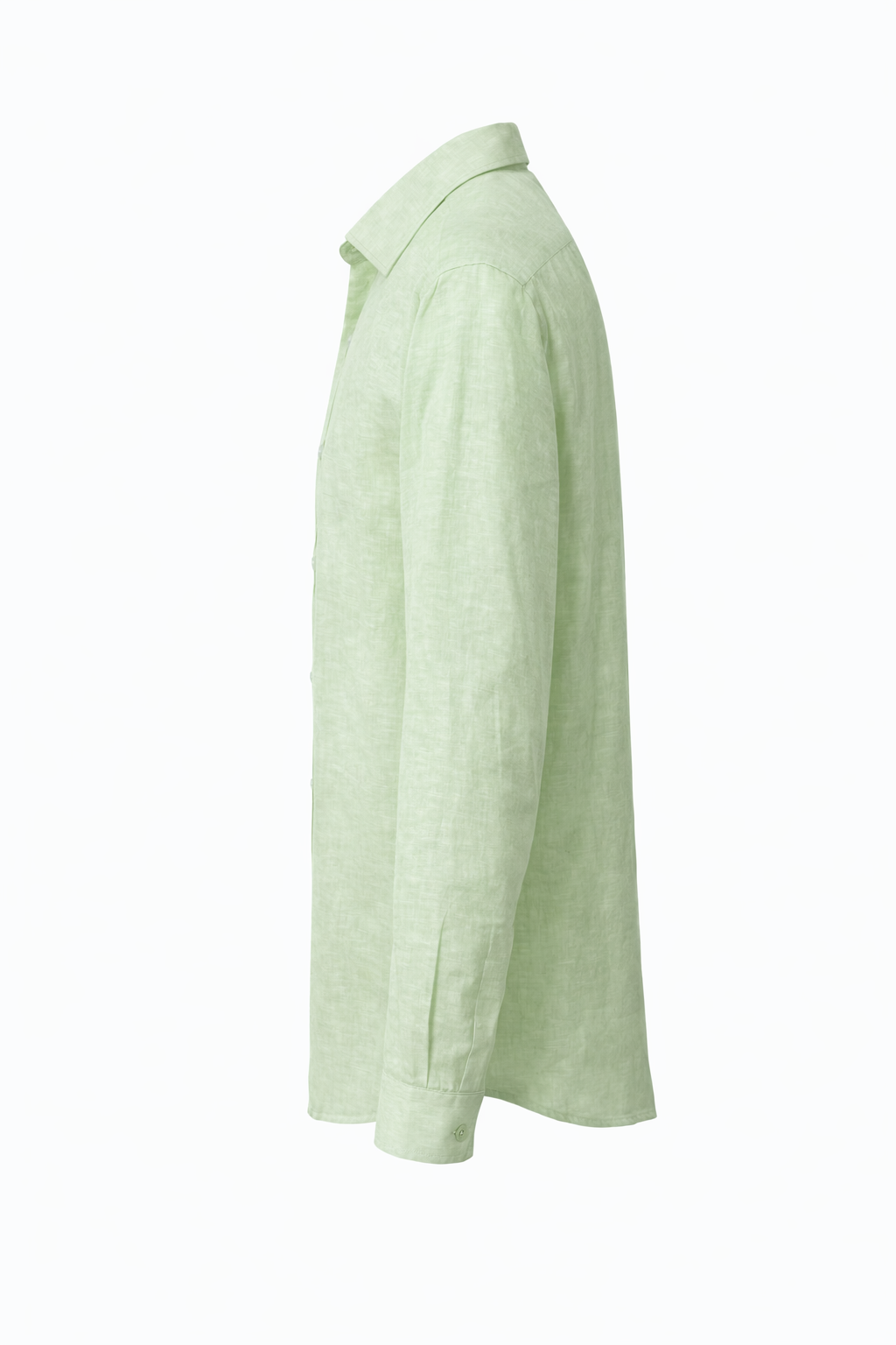 Men's Linen Shirt - Mint Pastel Linen